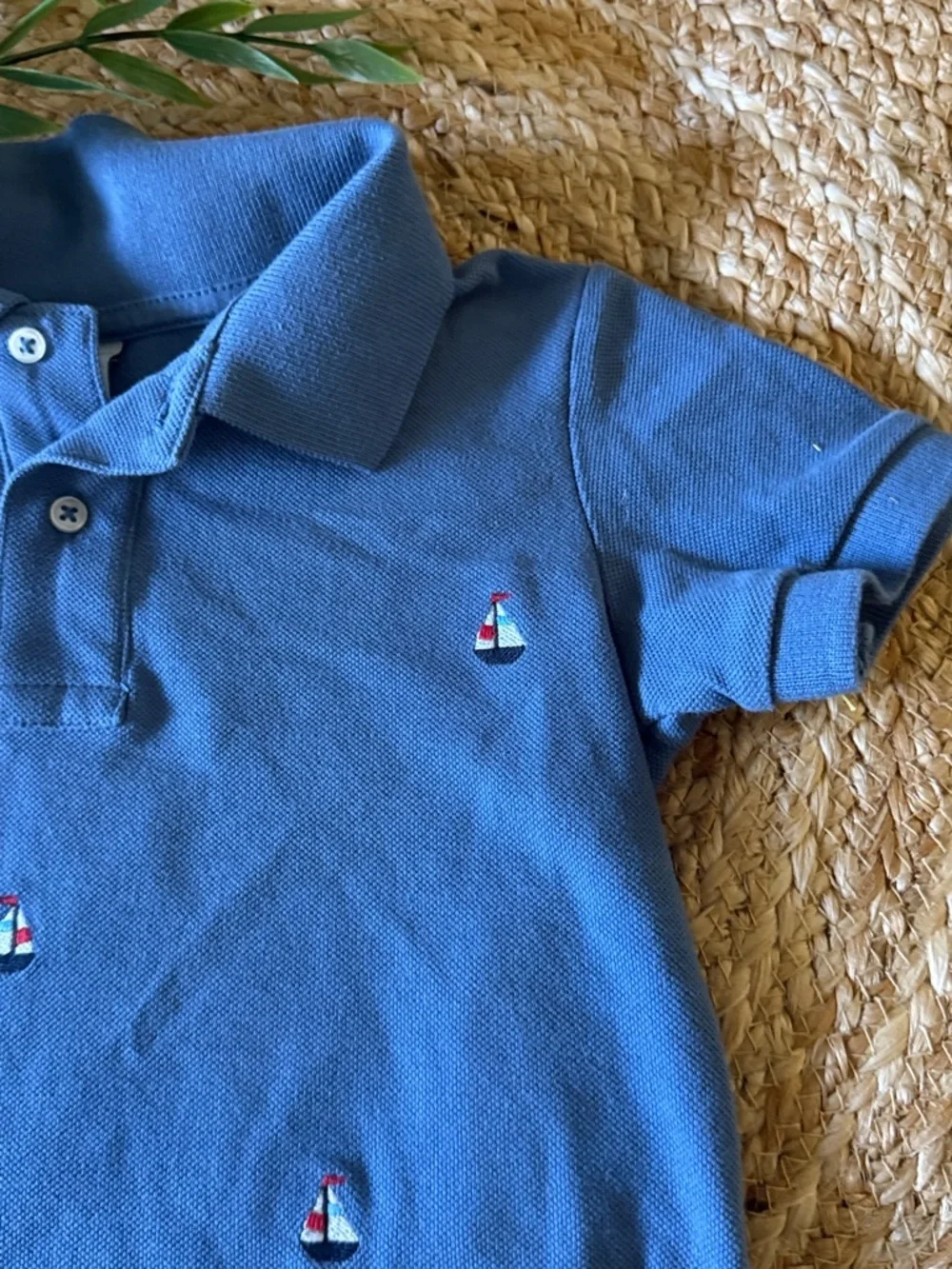 POLARN O. Pyret Embroidered Boat Polo Shirt